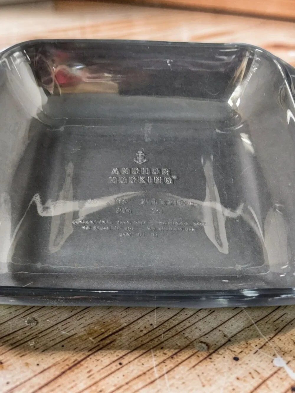Vintage Anchor Hocking Clear 2qt 8.5